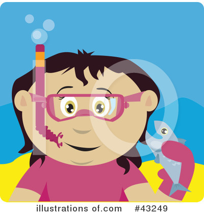 Snorkeling Clipart #43249 by Dennis Holmes Designs