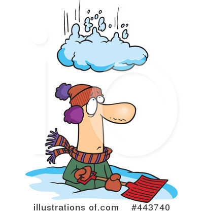 Shoveling Snow Clipart #443740 by toonaday