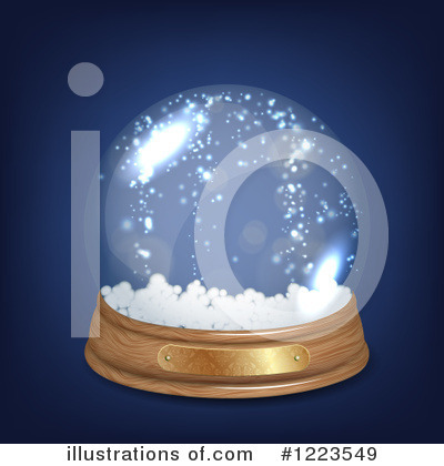 Royalty-Free (RF) Snow Globe Clipart Illustration by vectorace - Stock Sample #1223549