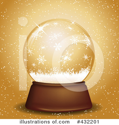 Royalty-Free (RF) Snow Globe Clipart Illustration by KJ Pargeter - Stock Sample #432201