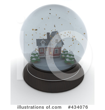 Royalty-Free (RF) Snow Globe Clipart Illustration by KJ Pargeter - Stock Sample #434076