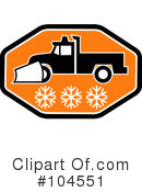 Snow Plow Clipart #104551 by patrimonio