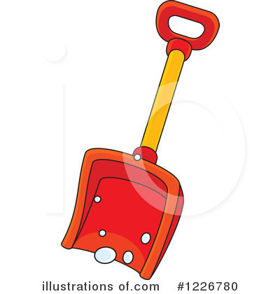 Royalty-Free (RF) Snow Shovel Clipart Illustration by Alex Bannykh - Stock Sample #1226780