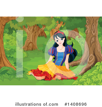 Royalty-Free (RF) Snow White Clipart Illustration by Pushkin - Stock Sample #1408696