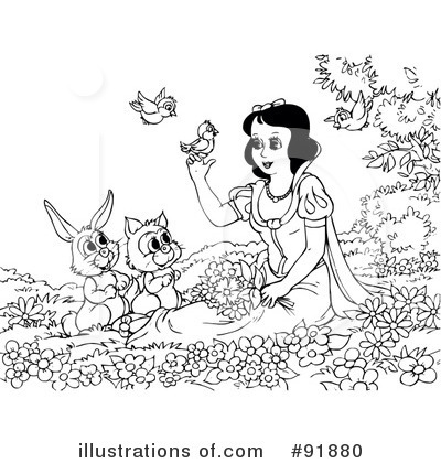 Royalty-Free (RF) Snow White Clipart Illustration by Alex Bannykh - Stock Sample #91880