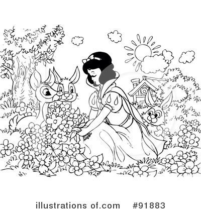 Royalty-Free (RF) Snow White Clipart Illustration by Alex Bannykh - Stock Sample #91883
