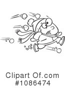 Snowball Fight Clipart #1086474 by toonaday