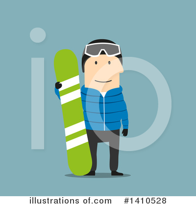 Royalty-Free (RF) Snowboarding Clipart Illustration by Vector Tradition SM - Stock Sample #1410528