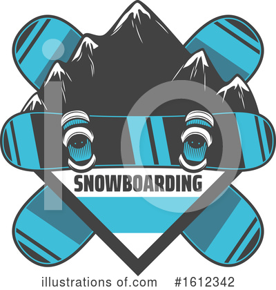 Royalty-Free (RF) Snowboarding Clipart Illustration by Vector Tradition SM - Stock Sample #1612342