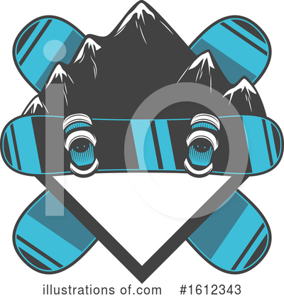 Snowboarding Clipart #1612343 by Vector Tradition SM