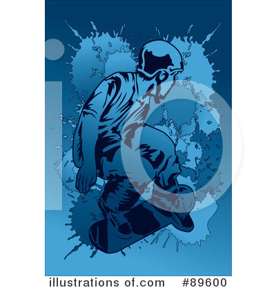 Royalty-Free (RF) Snowboarding Clipart Illustration by mayawizard101 - Stock Sample #89600