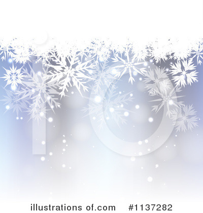 Royalty-Free (RF) Snowflake Background Clipart Illustration by vectorace - Stock Sample #1137282