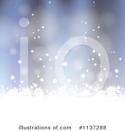 Royalty-Free (RF) Snowflake Background Clipart Illustration by vectorace - Stock Sample #1137288