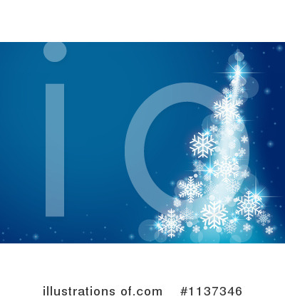 Royalty-Free (RF) Snowflake Background Clipart Illustration by dero - Stock Sample #1137346