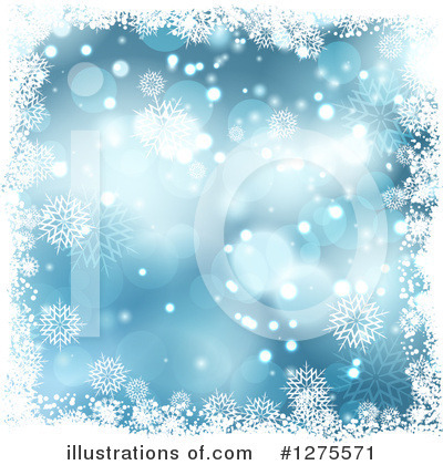Royalty-Free (RF) Snowflake Background Clipart Illustration by KJ Pargeter - Stock Sample #1275571