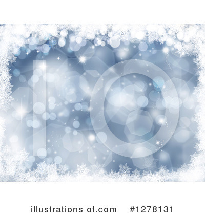 Royalty-Free (RF) Snowflake Background Clipart Illustration by KJ Pargeter - Stock Sample #1278131