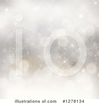 Royalty-Free (RF) Snowflake Background Clipart Illustration by KJ Pargeter - Stock Sample #1278134
