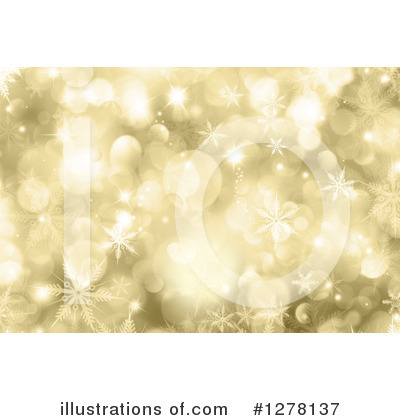 Royalty-Free (RF) Snowflake Background Clipart Illustration by KJ Pargeter - Stock Sample #1278137