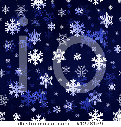 Snowflake Background Clipart #1278159 by oboy