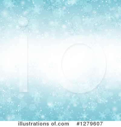 Royalty-Free (RF) Snowflake Background Clipart Illustration by KJ Pargeter - Stock Sample #1279607