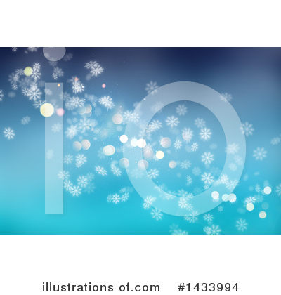Royalty-Free (RF) Snowflake Background Clipart Illustration by KJ Pargeter - Stock Sample #1433994