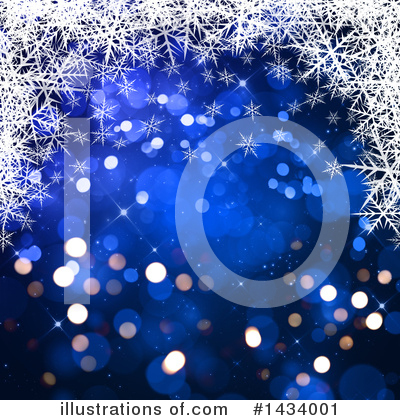 Royalty-Free (RF) Snowflake Background Clipart Illustration by KJ Pargeter - Stock Sample #1434001