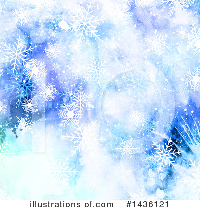 Royalty-Free (RF) Snowflake Background Clipart Illustration by KJ Pargeter - Stock Sample #1436121
