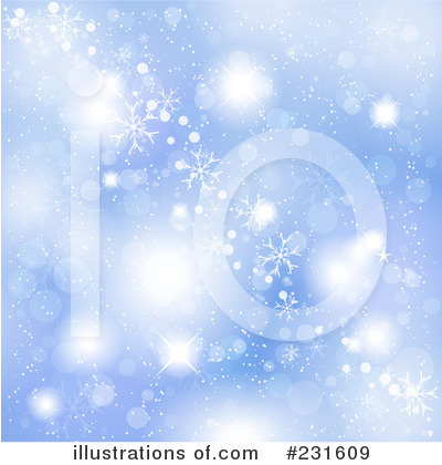 Royalty-Free (RF) Snowflake Background Clipart Illustration by KJ Pargeter - Stock Sample #231609