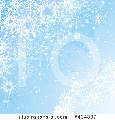 Royalty-Free (RF) Snowflake Background Clipart Illustration by KJ Pargeter - Stock Sample #434397