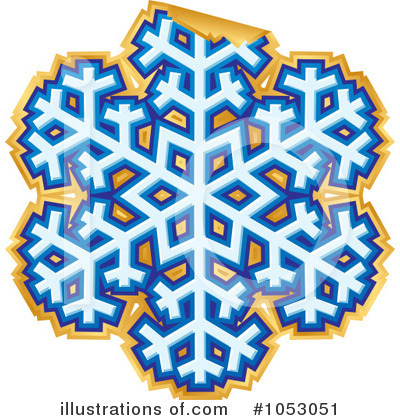Royalty-Free (RF) Snowflake Clipart Illustration by Any Vector - Stock Sample #1053051