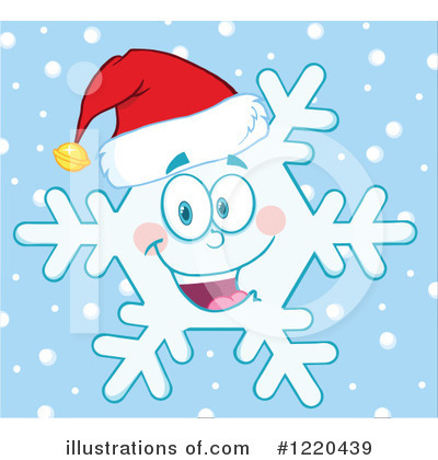 Royalty-Free (RF) Snowflake Clipart Illustration by Hit Toon - Stock Sample #1220439