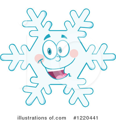 Royalty-Free (RF) Snowflake Clipart Illustration by Hit Toon - Stock Sample #1220441