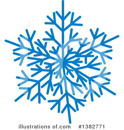Snowflake Clipart #1382771 by MilsiArt