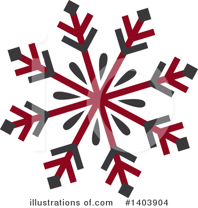 Royalty-Free (RF) Snowflake Clipart Illustration by Cherie Reve - Stock Sample #1403904