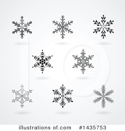 Royalty-Free (RF) Snowflake Clipart Illustration by cidepix - Stock Sample #1435753
