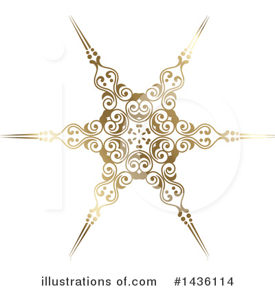 Royalty-Free (RF) Snowflake Clipart Illustration by KJ Pargeter - Stock Sample #1436114