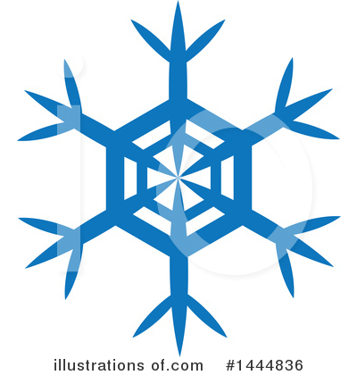 Royalty-Free (RF) Snowflake Clipart Illustration by ColorMagic - Stock Sample #1444836