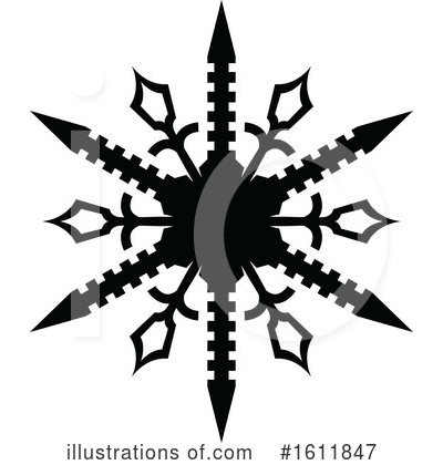 Royalty-Free (RF) Snowflake Clipart Illustration by dero - Stock Sample #1611847