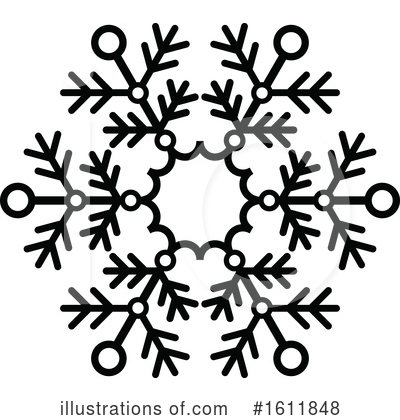 Royalty-Free (RF) Snowflake Clipart Illustration by dero - Stock Sample #1611848