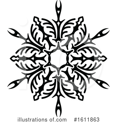 Royalty-Free (RF) Snowflake Clipart Illustration by dero - Stock Sample #1611863