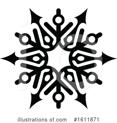 Royalty-Free (RF) Snowflake Clipart Illustration by dero - Stock Sample #1611871