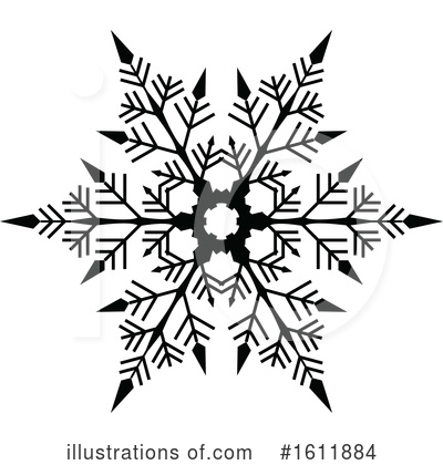 Royalty-Free (RF) Snowflake Clipart Illustration by dero - Stock Sample #1611884