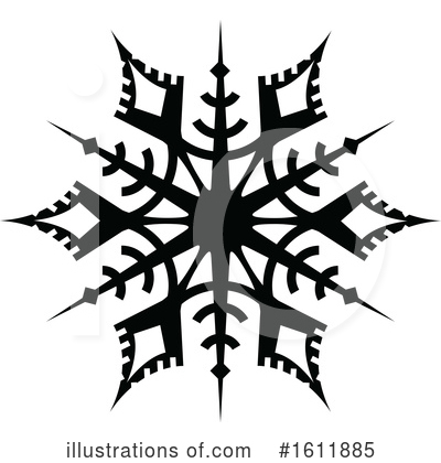 Royalty-Free (RF) Snowflake Clipart Illustration by dero - Stock Sample #1611885