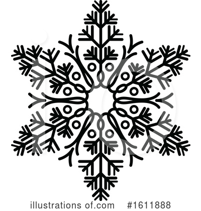 Royalty-Free (RF) Snowflake Clipart Illustration by dero - Stock Sample #1611888