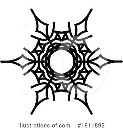 Royalty-Free (RF) Snowflake Clipart Illustration by dero - Stock Sample #1611892