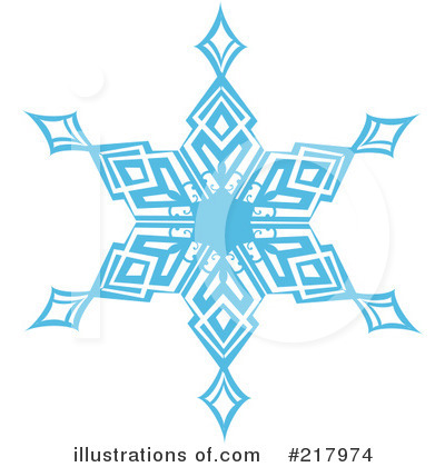 Royalty-Free (RF) Snowflake Clipart Illustration by KJ Pargeter - Stock Sample #217974