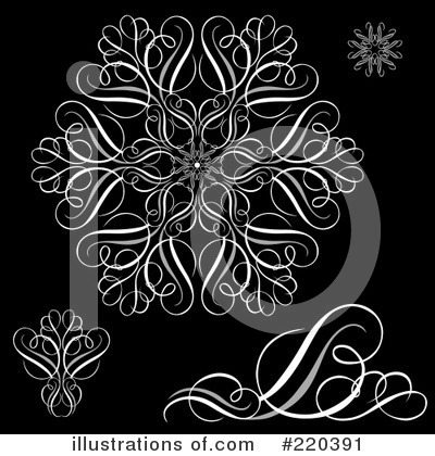 Royalty-Free (RF) Snowflake Clipart Illustration by BestVector - Stock Sample #220391