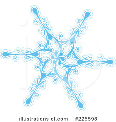 Royalty-Free (RF) Snowflake Clipart Illustration by KJ Pargeter - Stock Sample #225598