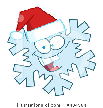 Royalty-Free (RF) Snowflake Clipart Illustration by Hit Toon - Stock Sample #434384