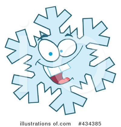 Royalty-Free (RF) Snowflake Clipart Illustration by Hit Toon - Stock Sample #434385